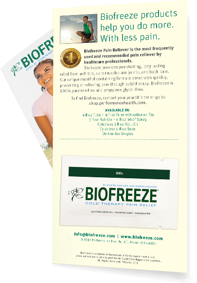 free biofreeze sample