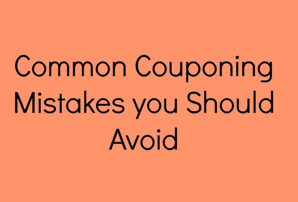 common couponing mistakes