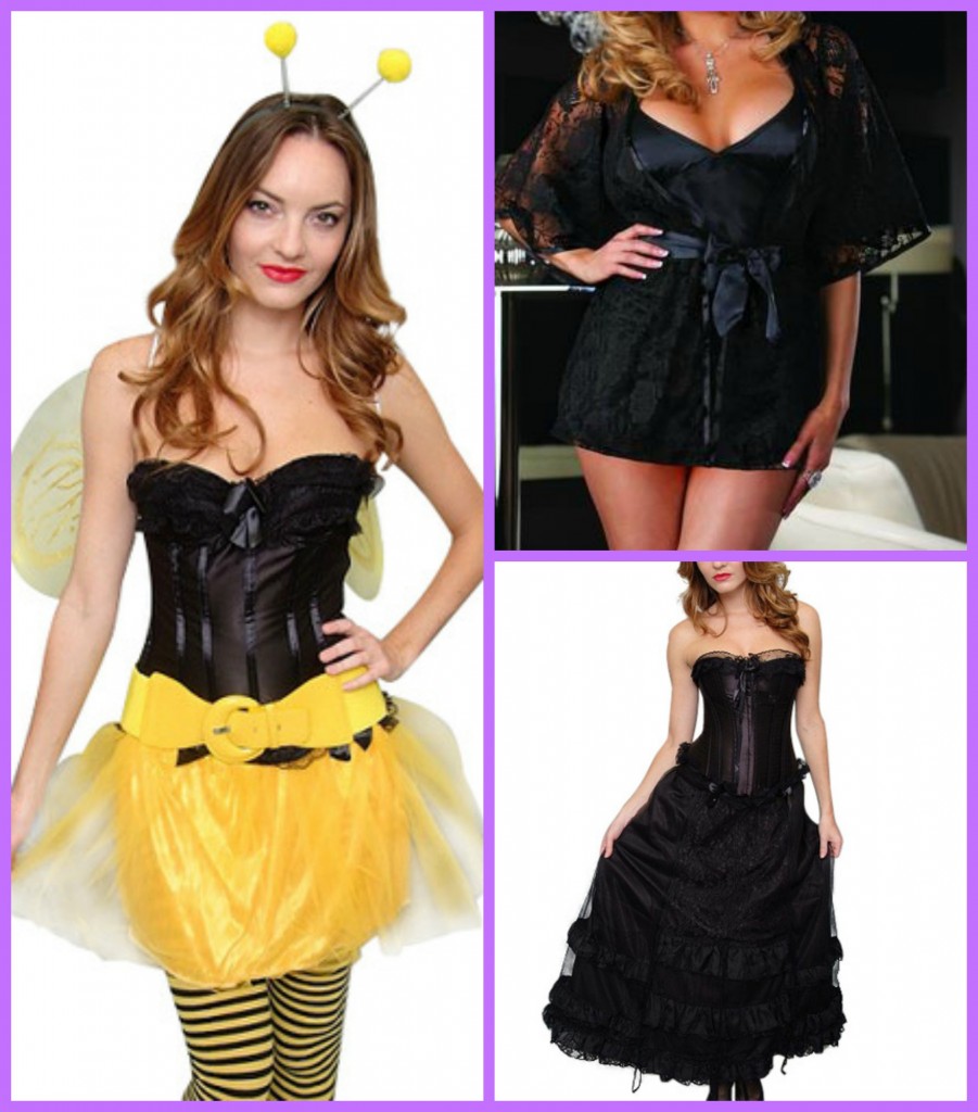 corset chick collage