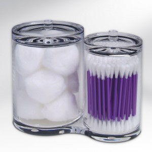 epica clear cotton ball container